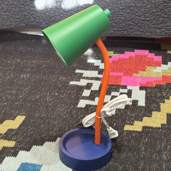 Room Essentials™ Task Table Lamp, Green/Blue/Orange Color Block - Picture 6 of 15